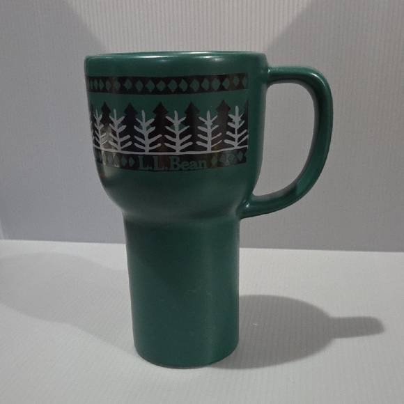 L.L. Bean Forest Green Mug with Tree Design - Picture 4 of 9